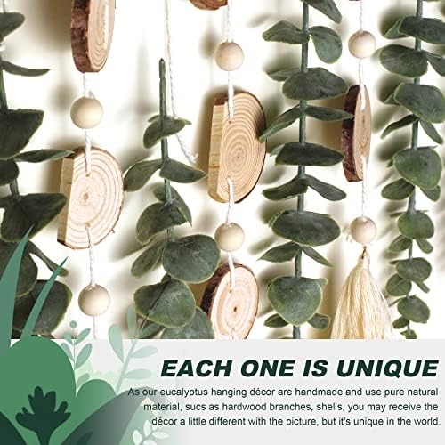 Artificial Eucalyptus Wall Decor Fake Greenery Leaves Stems Wall Hanging Plants - Image 4