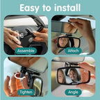 Onco Baby Car Mirror for Forward Facing Seats - Image 3