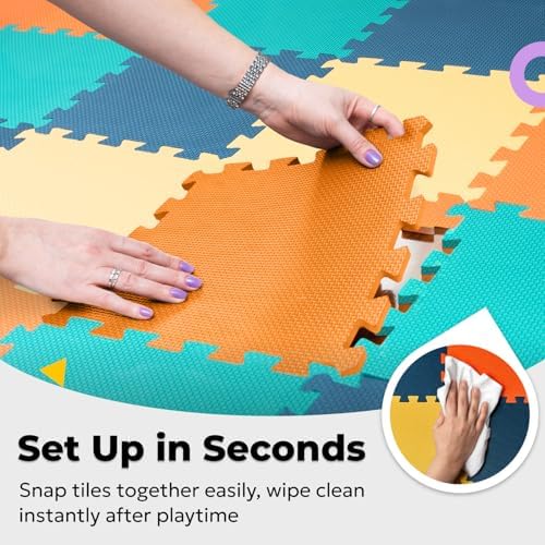 MioTetto Baby Play Mat, Comfortable Playtime Mat – Portable Foam Floor Tiles - Image 6