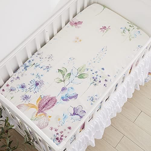 Brandream Gilrs Floral Bedding Boho Baby Bedding Watercolor Farmhouse Nursery - Image 3