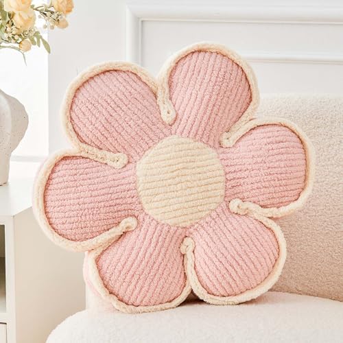 Kcvvcr Flower Pillow, Soft Flower Decorative Throw Pillow, Cute Daisy Flower by Kcvvcr