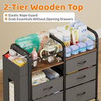 CODACE Baby Diaper Caddy Organizer Cart - Image 5