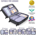 Veken 10 Set Packing Cubes for Travel Essentials, Suitcase Organizer Bags in 4 - Image 5