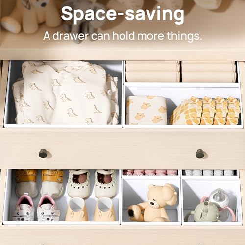 Vtopmart 12 Pack Baby Clothes Organizer, Foldable Fabric Drawer Bins - Image 2