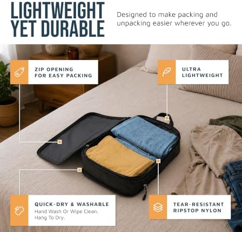 TRIPPED Travel Gear Large Compression Packing Cubes 7-Piece Set - Image 3