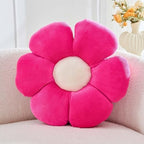 Kcvvcr Hot Pink Flower Pillow, 17.7" Cute Flower Shaped Floor Pillow, Aesthetic by Kcvvcr