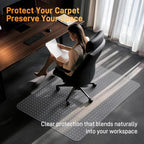 Office Chair Mat for Low-Pile Carpet 48" x 65", Extra Large Clear Mat - Image 6