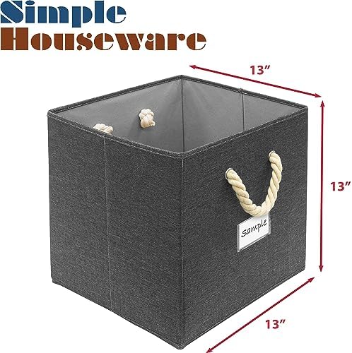 Simple Houseware 13-Inch Cube Storage Bin - Image 2