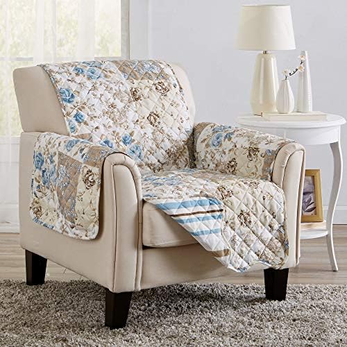 Great Bay Home Reversible Floral Patchwork Chair Furniture Protector by GreatBayHome