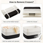 Artfeel Blanket Basket, Rectangle Woven Baskets - Image 7