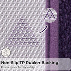 GRANNY SAYS Purple Bathroom Rugs Set 2 Piece, Non Slip Bath Mats - Image 6