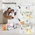 Clastyle Kid Storage Basket Woodland Vine Animal Foldable Laundry Hamper - Image 3
