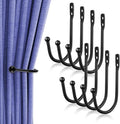 8 Pcs Curtain Tie Backs, Metal Curtain Holdbacks by Unknown