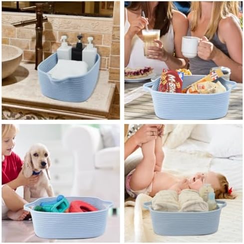 XUANGUO Medium Woven Cotton Rope Storage Basket - Image 6
