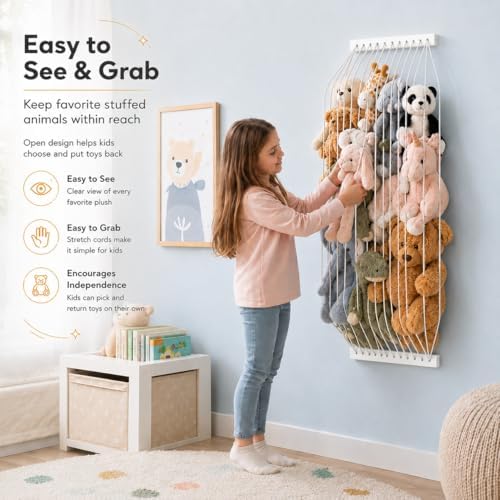 Stuffed Animal Storage Wood Soft Toy Storage - Image 3