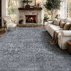 JOLLYVOGUE 9x12 Area Rugs for Living Room, Vintage Washable Rug by JOLLYVOGUE