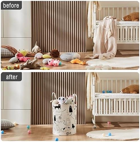 Baby Laundry Basket Nursery Hamper - Image 2