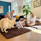 OLANLY 4x4 Machine Washable Accent Rug, Soft Fluffy Shaggy Area Rug - Image 7