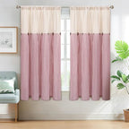 ASPMIZ Farmhouse Living Room Curtains Boho, Country Linen Curtains by ASPMIZ