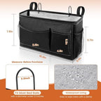 Fab totes Bedside Caddy for Dorm Bed, Bedside Storage Bag Hanging Organizer - Image 2