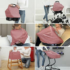 Breathable Car Seat Cover for Babies – Multi-Purpose Soft Rayon Nursing Cover - Image 7