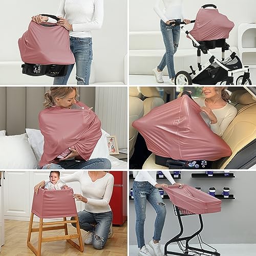 Breathable Car Seat Cover for Babies – Multi-Purpose Soft Rayon Nursing Cover - Image 7
