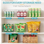 Vtopmart 6 Pack Extra Large Clear Storage Bins, 13x13 Cube Organizer - Image 4