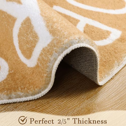 Topotdor Round ABC Area Rug, 71 Inch Soft Floor Carpet - Image 4