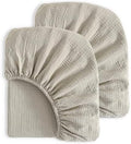 NTBAY Crib Muslin Fitted Sheets, 2 Pack, 28 x 52 by NTBAY