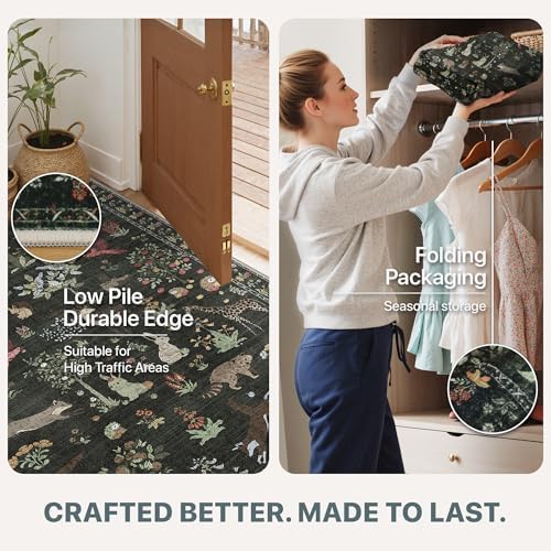 BESBLEE 10X14 Washable Area Rug - Image 5