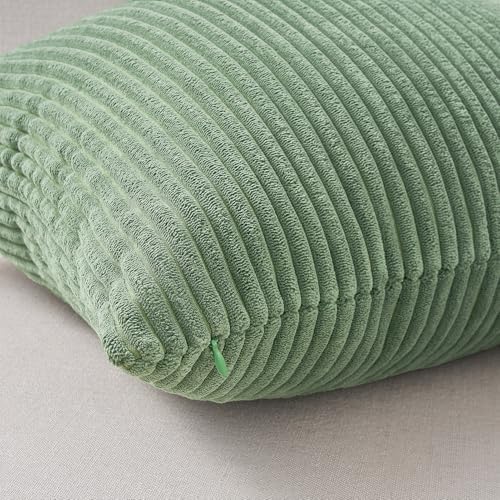 Topfinel Light Green Decorative Throw Pillow Covers Green Series, Winter Fluffy - Image 2