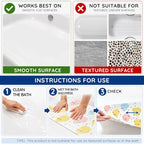 Kids Bathtub Mat Non Slip, 40 x 16 Inch Tub Mat - Image 7