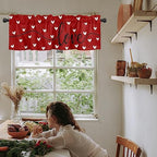 Valentine's Day Eucalyptus Love Hearts Kitchen Curtains Valances - Image 4