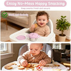 2 Pack Baby Stainless Steel Snack Containers - Image 4