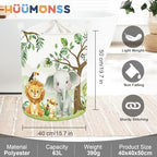 Forest Animals Laundry Hamper Woodland Tree Large Storage Basket Parents - Image 6