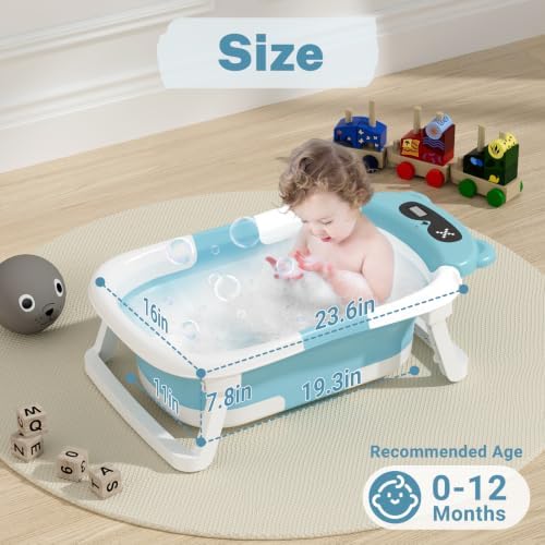AVIDOR Baby Bathtub, Collapsible Bathtub - Image 3