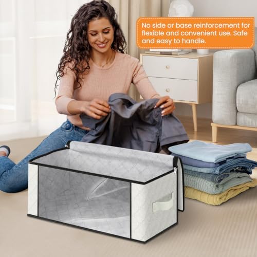 Fab totes 35L Closet Organizers, Foldable Under Bed Storage Containers - Image 3