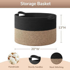 Goodpick 65L Large Cotton Rope Kids Toy Storage Basket - Image 3