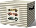Vintage Race Cars Storage Bins Boxes Handles by Unknown