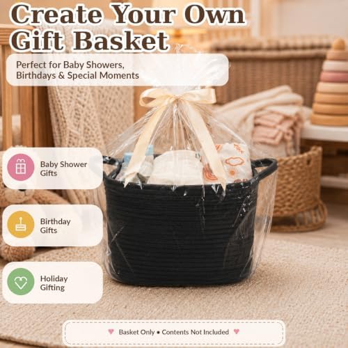 XUANGUO Woven Cotton Rope Storage Basket - Image 6