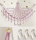 mirolam Large Stuffed Animal Hammock Corner Net - Image 5