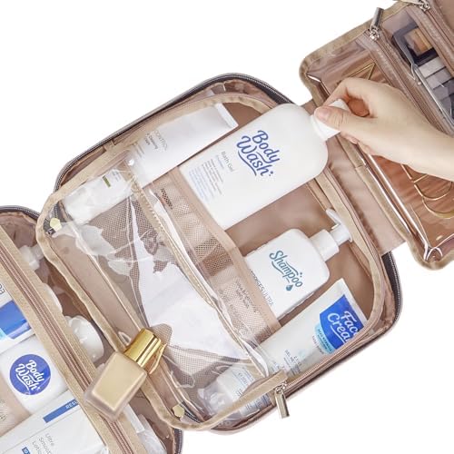 NISHEL Travel Toiletry Bag for women, Portable Hanging makeup Organizer - Image 5