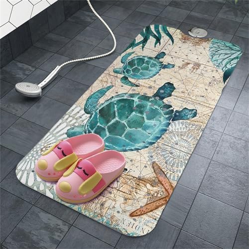 Sea Turtle Bathtub Mat Non Slip, Baby Bath Mat - Image 7
