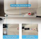 Givifive Car Seat Gap Filler Organizer 2Pack Soft Foam 3IN1 Multifunctional - Image 3