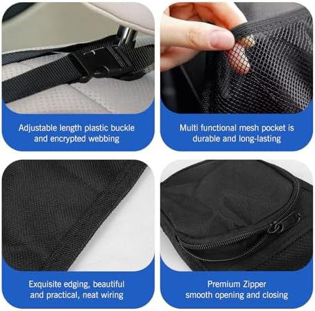 2PCS Car Seat Side Organizer, Holds Phones, - Image 3