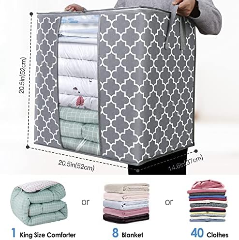 Storage Bags 4 Pack 100L Clothes Organization and Storage Containers - Image 2