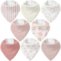 8 Pack Muslin Baby Bandana Bibs by CivaruaKids