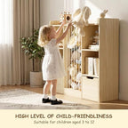 Toy Storage Organizer with Stuffed Animal Storage, Solid Pine Wooden Toy - Image 6
