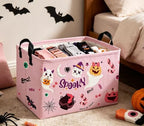 Rectangle Kids Baskets Halloween Basket Pink Storage Bin Fish Box - Image 3