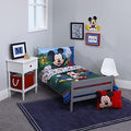 Disney Mickey's Big Adventure Blue, Fitted Bottom Sheet, Flat Top Sheet by Disney